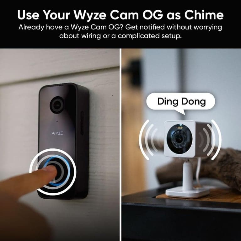 WYZE Wired Doorbell Camera v2 (Requiere cableado de timbre existente), 2K HD - imagen 5
