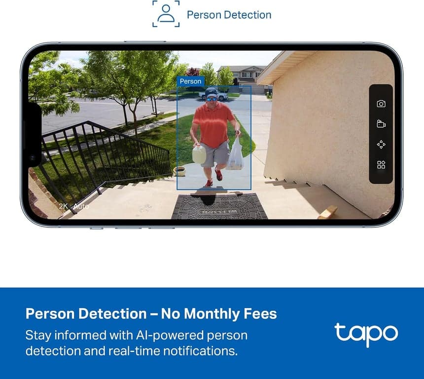 Tapo Cámara de seguridad con batería para exteriores 1080p con energía solar, C400 KIT - imagen 5