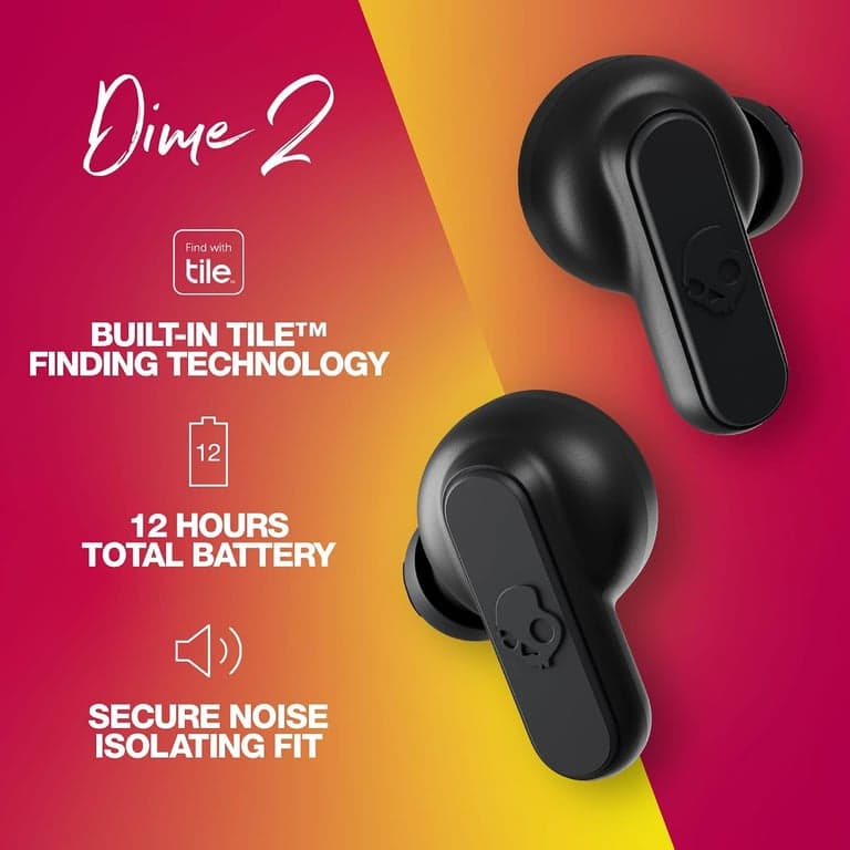 Audífonos inalámbricos intrauditivos Bluetooth Skullcandy Dime 2 - True Black - vista alternativa