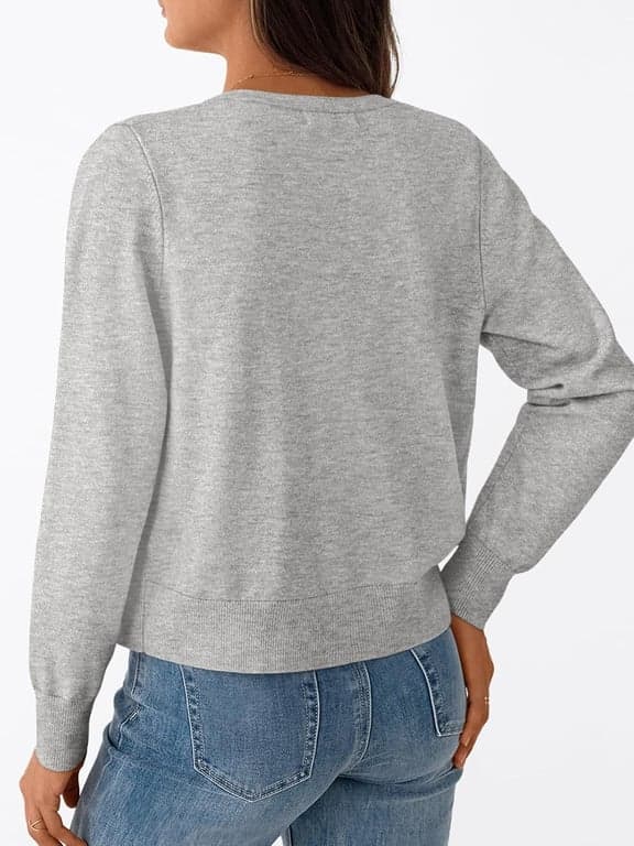 Trendy Queen Women's Lightweight Knit Cardigan | Cute Soft Button-Down Sweater, Versatile Layering Top for Spring, Fall, Winter & Office - imagen 3