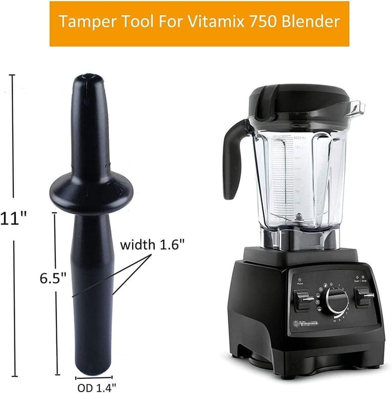 Vitamix Low Profile Tamper para Contenedores de Perfil Bajo de 64 oz y 40 oz Solamente - imagen 2