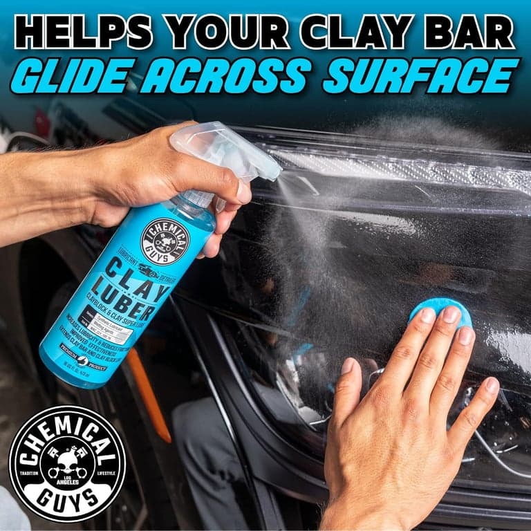 Chemical Guys, Kit de Barra de Arcilla OG y Lubricante Sintético Luber, Servicio Mediano, 2 Piezas - imagen 3