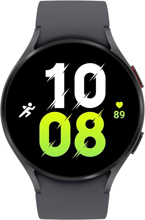 SAMSUNG Galaxy Watch 5 44mm Smartwatch Bluetooth con Rastreador Corporal, de Salud, de Ejercicio y de Sueño, Batería Mejorada, Cristal de Zafiro, Rastreo GPS Mejorado, Versión de EE. UU., Gris (Renovado) - vista alternativa