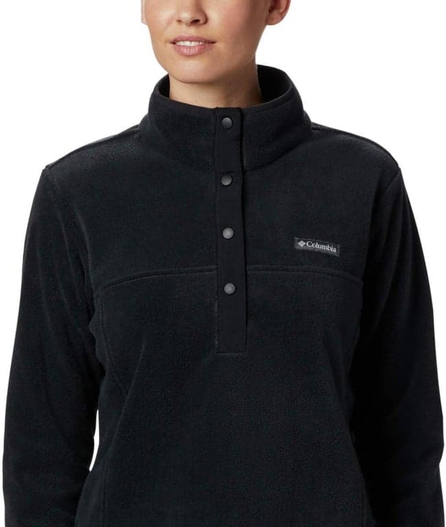 Chaqueta de forro polar Columbia Benton Springs Half Snap II para mujer, Dark Stone/Canoe/Vintage Blue, 3X - imagen 4