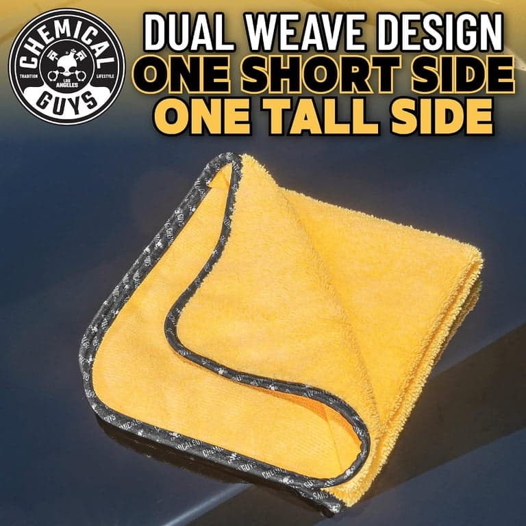 Chemical Guys, Toallas de microfibra profesionales, 16 x 16 in, Oro, Paquete de 3 - imagen 5