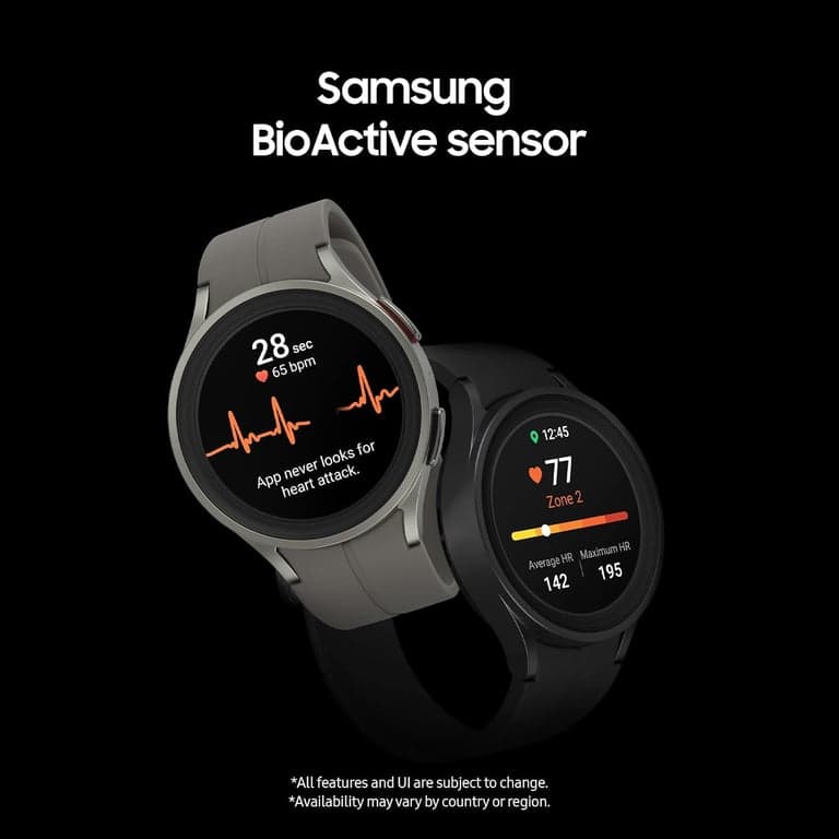 SAMSUNG Galaxy Watch 5 Pro 45mm Smartwatch Bluetooth con Rastreador de Cuerpo, Salud, Fitness y Sueño, Negro (Renovado) - imagen 3