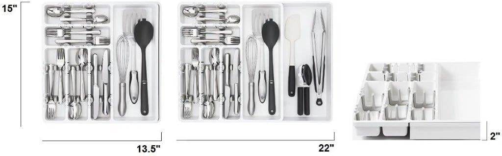 OXO Good Grips Organizador de Utensilios Grande Expandible - Blanco - imagen 6