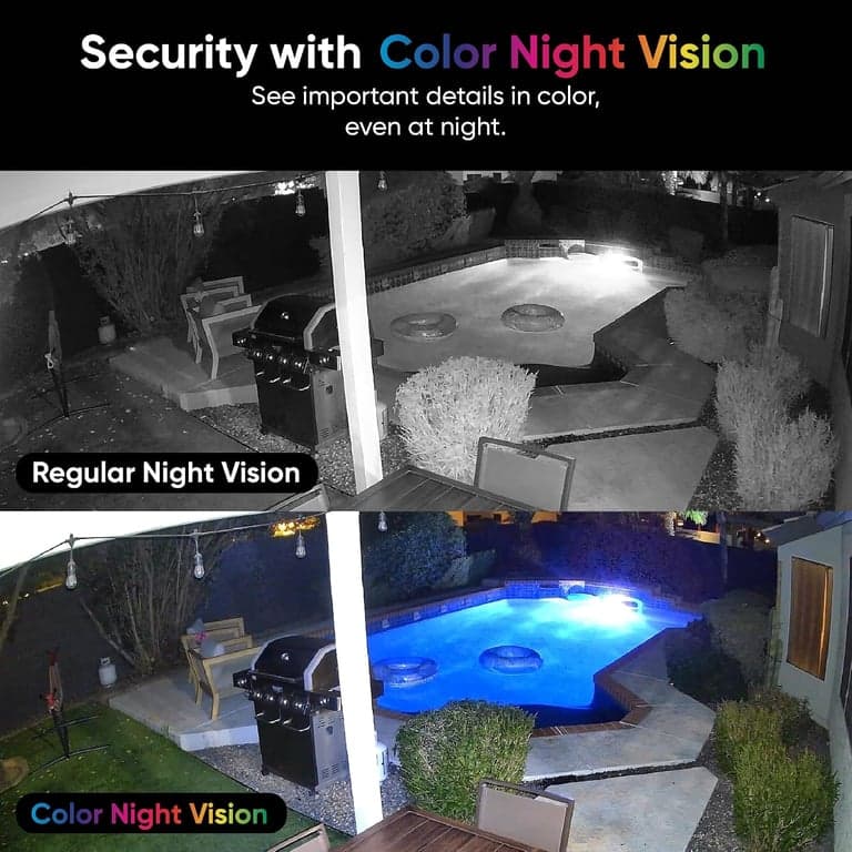 WYZE Cam v4 (modelo más reciente), cámara de seguridad con IA 2.5K, cámaras para interiores/exteriores para seguridad del hogar, monitor de bebé y cámara para mascotas, visión nocturna a color vibrante, no requiere suscripción - imagen 4