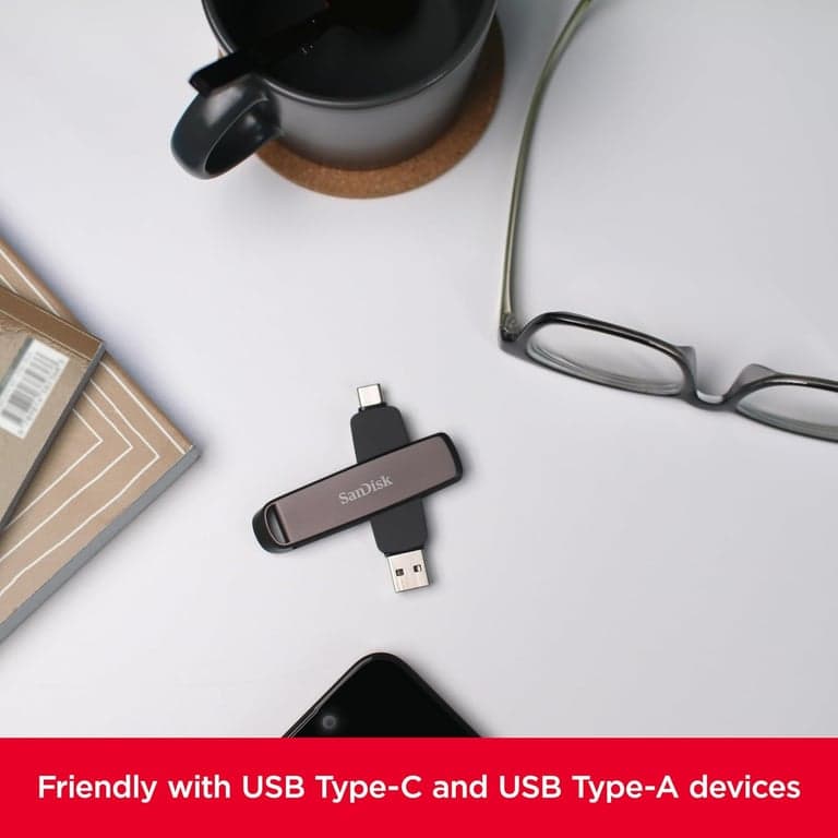 SANDISK 256GB Extreme PRO Dual Drive - Hasta 1,000MB/s, USB Type-C y Type-A, Unidad Flash de Alto Rendimiento - SDDDE1-256G-G46 - imagen 6