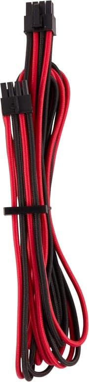 CORSAIR Kit de inicio de cables de PSU con revestimiento individual premium – Rojo/Negro, 2 años de garantía, para - imagen 3