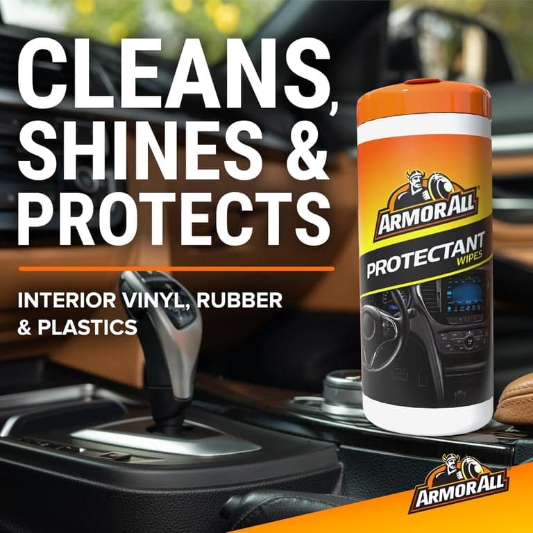 Toallitas Armor All Protectant, para Vidrio y Limpieza, para Interior y Exterior de Automóviles, 30 unidades cada una (Paquete de 3) | para limpieza de automóviles, toallitas para vidrio para pantallas, ventanas y espejos, protector para vinilo y plástico, 30 unidades cada una - imagen 3
