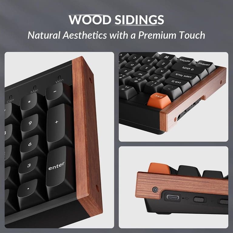 Teclado inalámbrico Keychron K10 HE de tamaño completo con efecto Hall, gatillo rápido - imagen 6