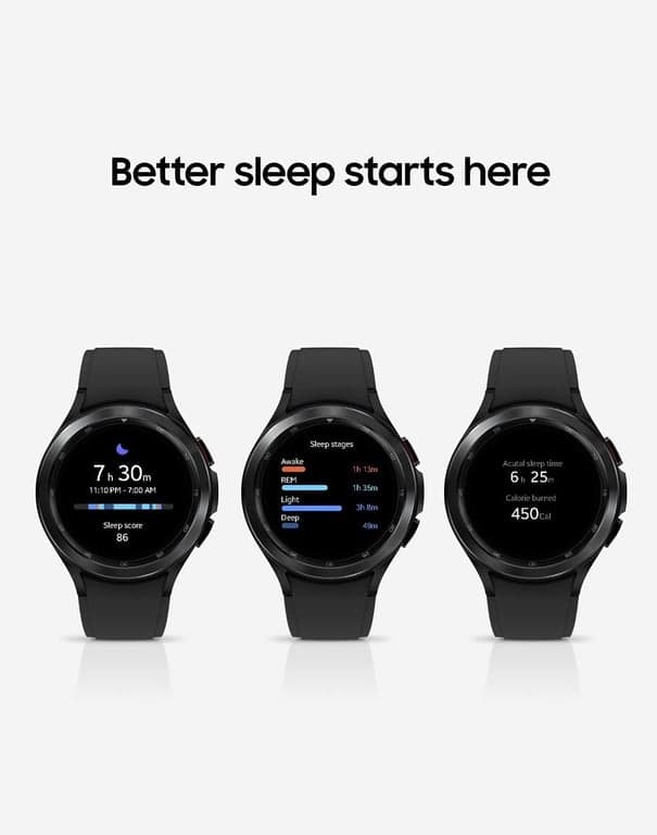 Samsung Galaxy Watch 4 Classic 46mm Smartwatch con Monitor ECG Rastreador para Salud Fitness Correr Ciclos de Sueño GPS Detección de Caídas LTE Versión de EE. UU., Negro (Renovado) - imagen 2