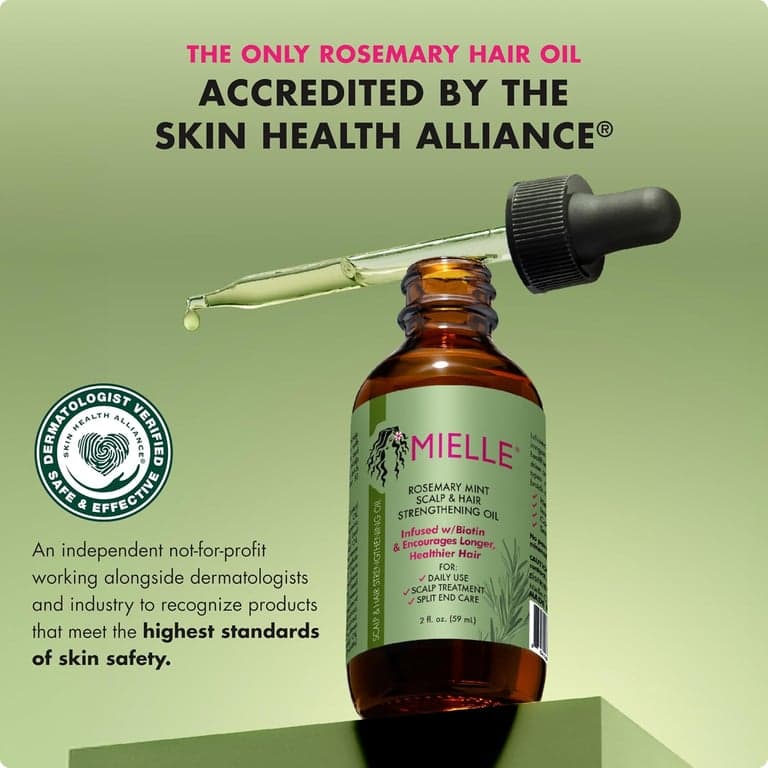 Mielle Organics Aceite para el Cabello de Romero y Menta con Biotina, 2 oz - imagen 3
