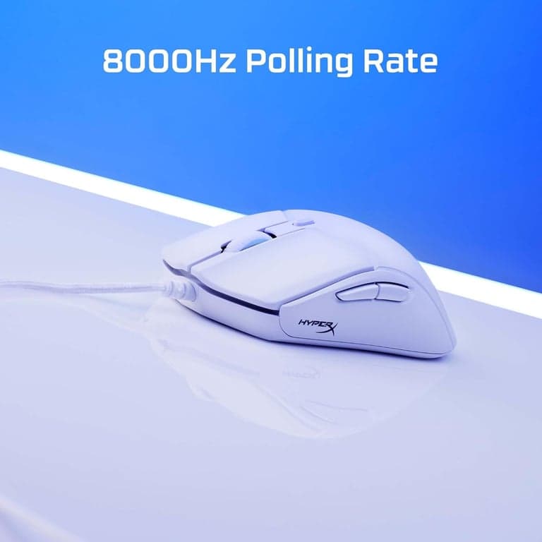 HyperX Pulsefire Haste 2 – Mouse inalámbrico para juegos – Ultraligero, 61g, 100 horas de duración de batería, conectividad inalámbrica dual, sensor de precisión – Blanco - imagen 3