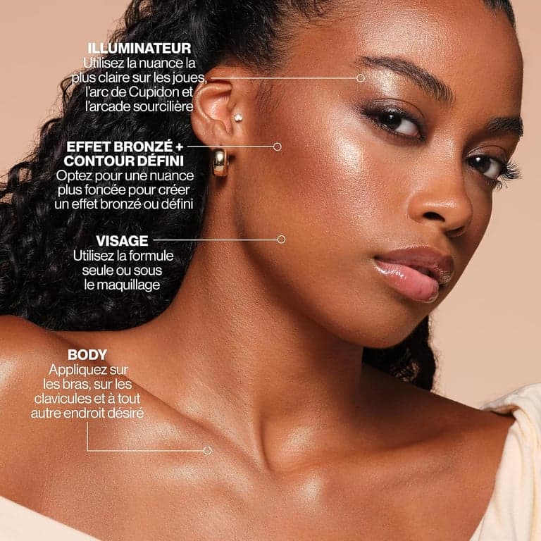 Revlon ColorStay Face + Body Glow Lotion, 120 It's Giving Sun - imagen 6