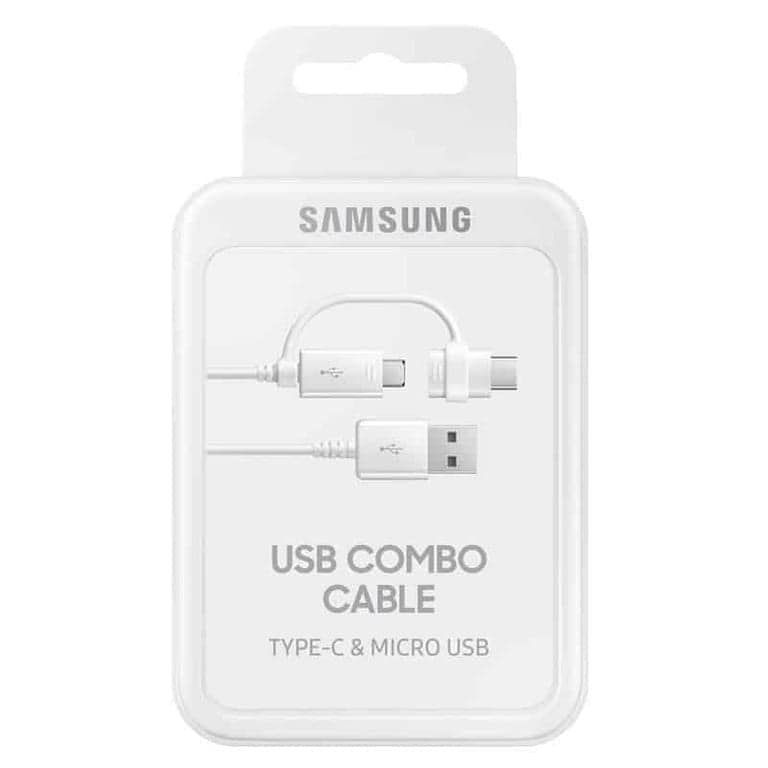 Cable de carga para smartphone Samsung de datos 2 vías 2 en 1 original Carga rápida Micro USB Tipo C - imagen 3