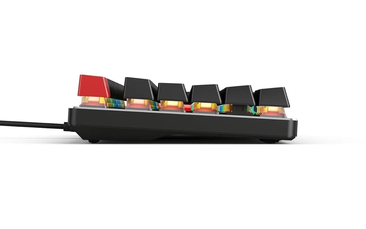 Teclado de juego personalizado GLORIOUS - GMMK 85% TKL - mecánico con cable USB C - Interruptores y teclas RGB intercambiables en caliente - Placa superior de metal negro - imagen 3