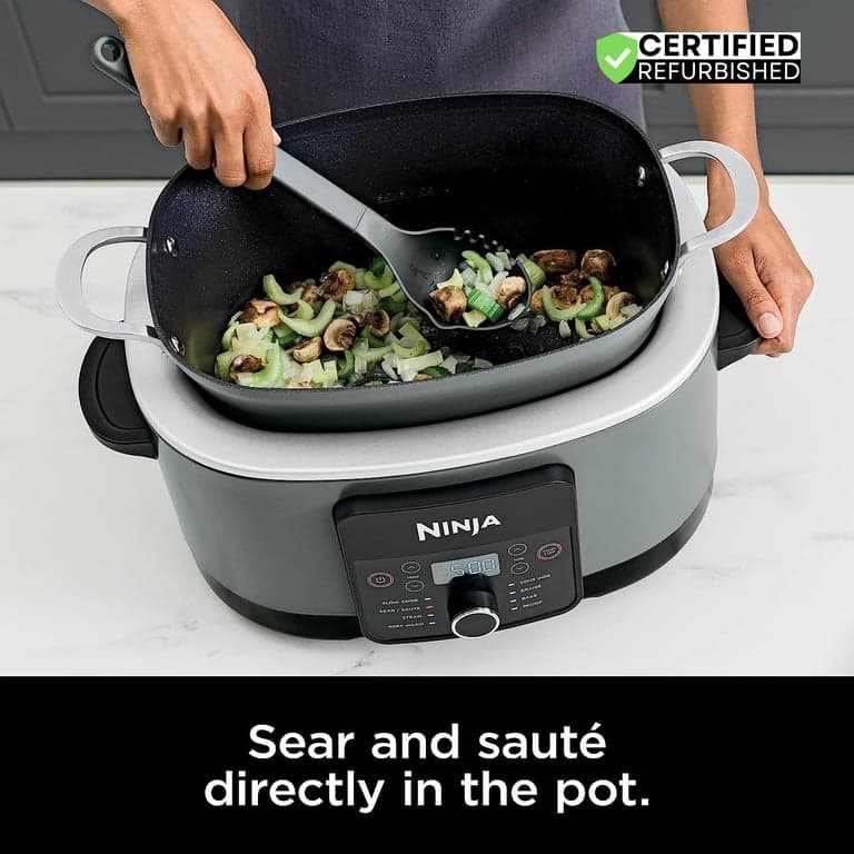 Ninja MC1001 Foodi Possible Slow Cooker PRO Multi-Cooker (Renovado) Paquete con de Protección Mejorada CPS de 3 Años - imagen 6