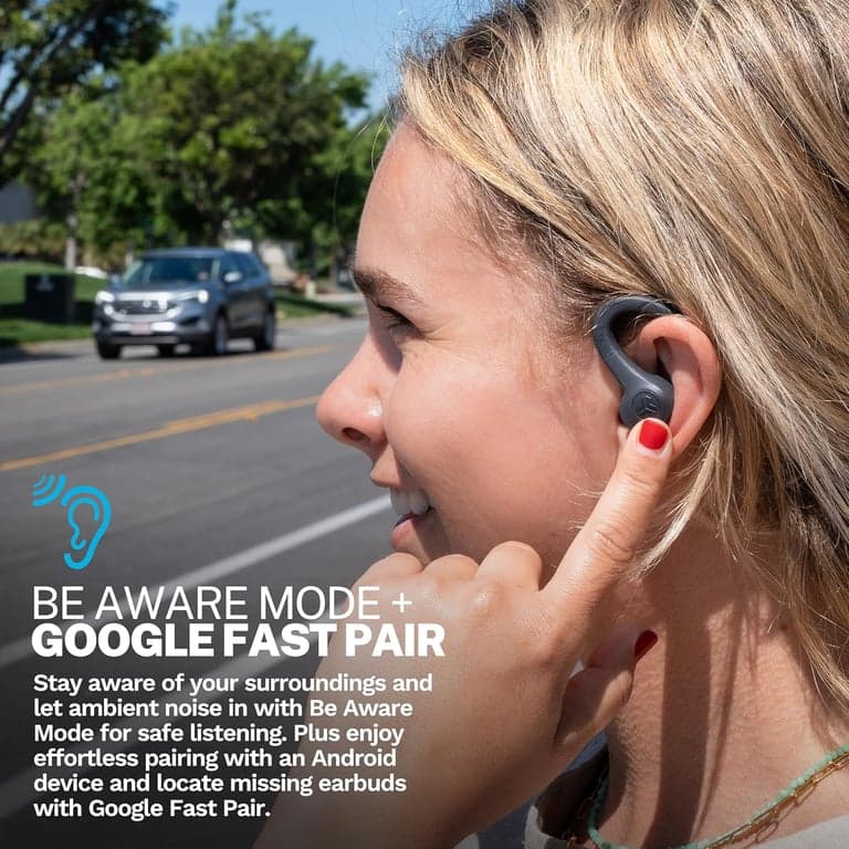 JLab, Go Sport+, Auriculares Inalámbricos Verdaderos para Entrenamiento, Deportivos Bluetooth, Llamadas Claras, Grafito - imagen 2