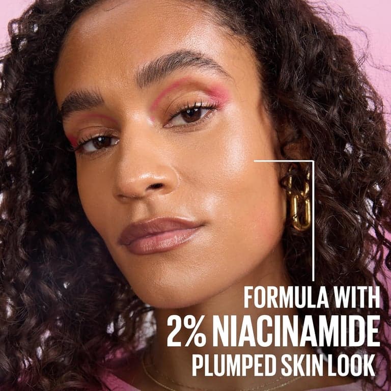 Maybelline Grippy Serum Primer, prebase de maquillaje hidratante con 2% de niacinamida para hasta 24 horas de duración del maquillaje, transparente, 1 unidad - imagen 4