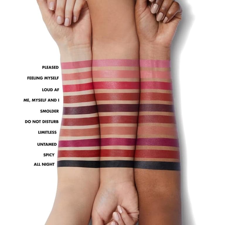 e.l.f. O Face Satin Lipstick, ricamente pigmentado, lápiz labial cremoso nutritivo y de larga duración, con jojoba, vegano y libre de crueldad animal, Shameless - imagen 3