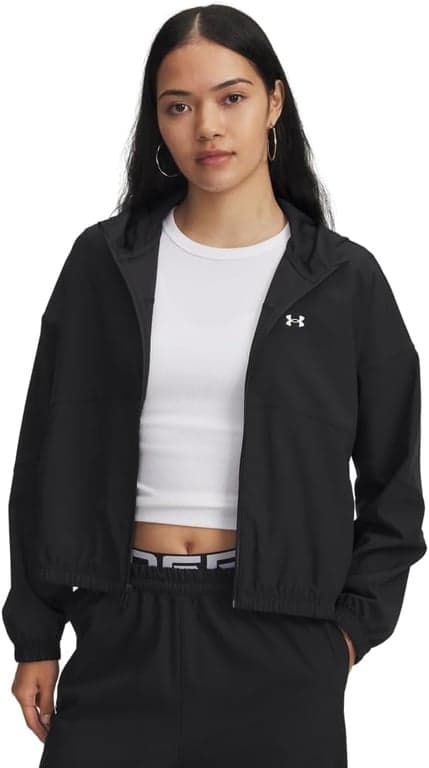 Chaqueta con capucha tejida Rival para mujer de Under Armour