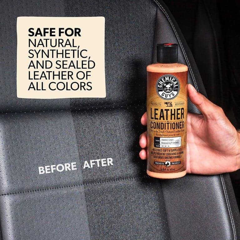 Chemical Guys, Kit de 9 Piezas Limpiador y Acondicionador de Cuero para Interiores de Automóviles - imagen 4