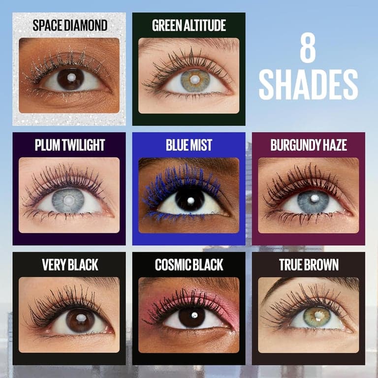 Maybelline Lash Sensational Sky High Máscara de Pestañas Lavable, Voluminizadora, Alargadora, Definitiva, Riza, Multiplica, Fórmula Construible, Blackest Black, 1 Unidad - imagen 6