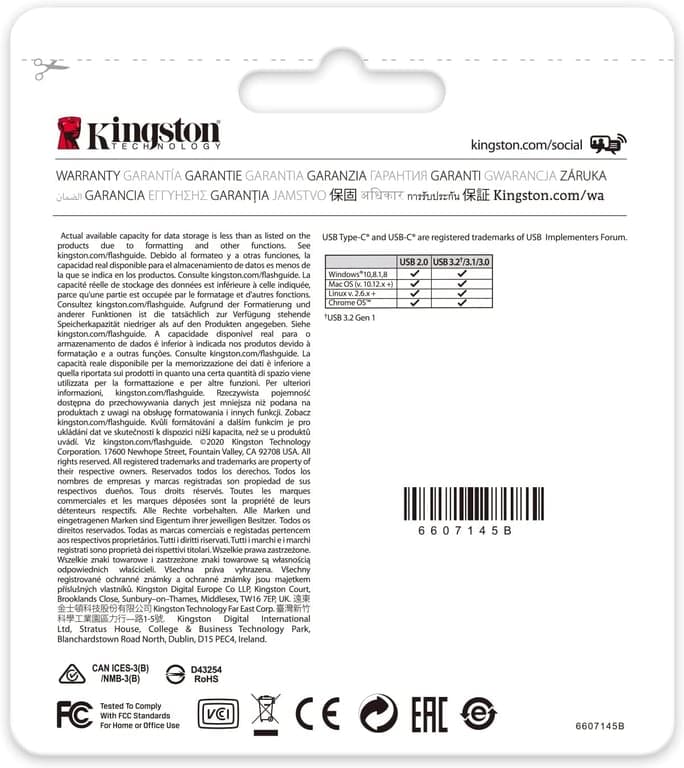 Kingston DataTraveler 70 256GB USB-C Flash Drive | USB 3.2 Gen 1 | DT70/256GB, Negro - imagen 5