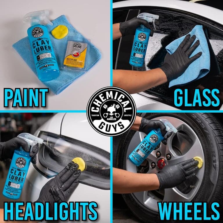 Chemical Guys, Kit de Barra de Arcilla OG y Lubricante Sintético Luber, Servicio Mediano, 2 Piezas - imagen 6
