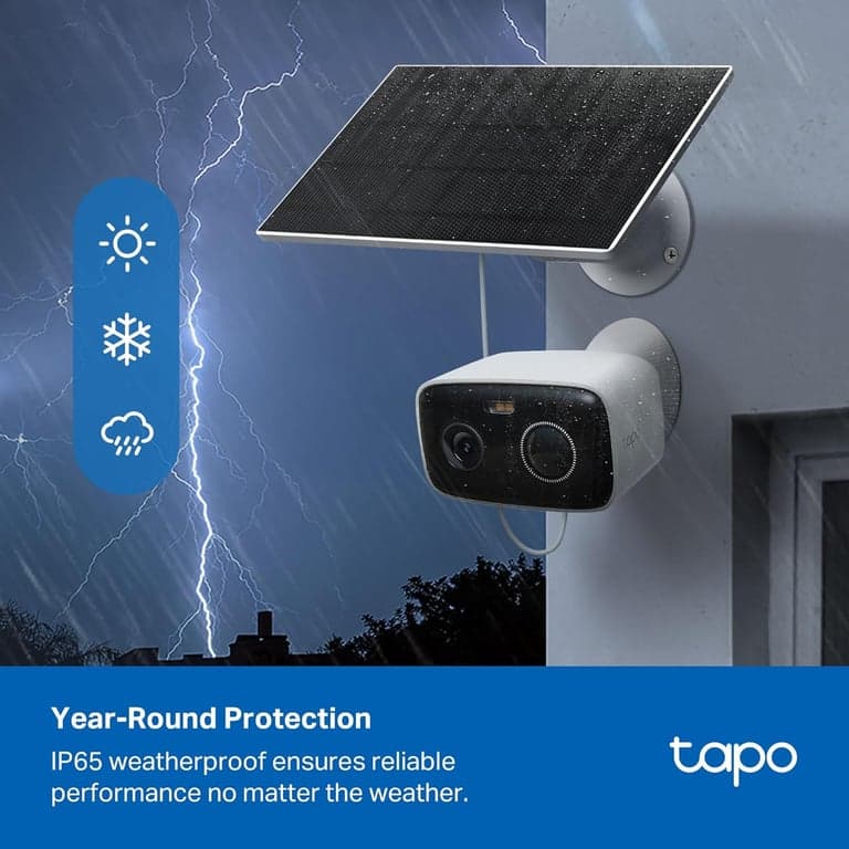 Tapo Cámara de seguridad con batería para exteriores 1080p con energía solar, C400 KIT - imagen 4