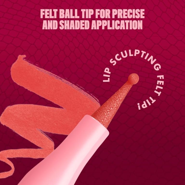 Delineador de labios NYX PROFESSIONAL MAKEUP Lip Lingerie Liner Stain, maquillaje sin costuras con color durante todo el día, acabado de tinte de labios a prueba de agua - Send Nudes (Rosewood) - imagen 3