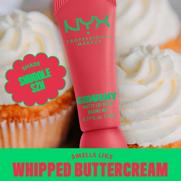 NYX PROFESSIONAL MAKEUP Smushy Matte Lip Balm, humectante labial con tinte y acabado mate suave - Snuggle SZN (Nude rosado) - imagen 2