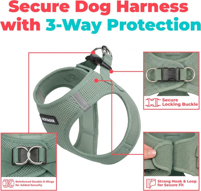 Arnés de chaleco Voyager Step-in Air para perro - Verde musgo, Pequeño - vista alternativa