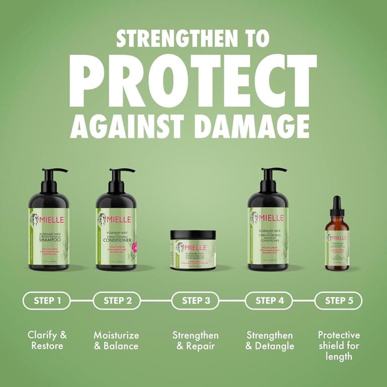 Mielle Organics Aceite para el Cabello de Romero y Menta con Biotina, 2 oz - imagen 5