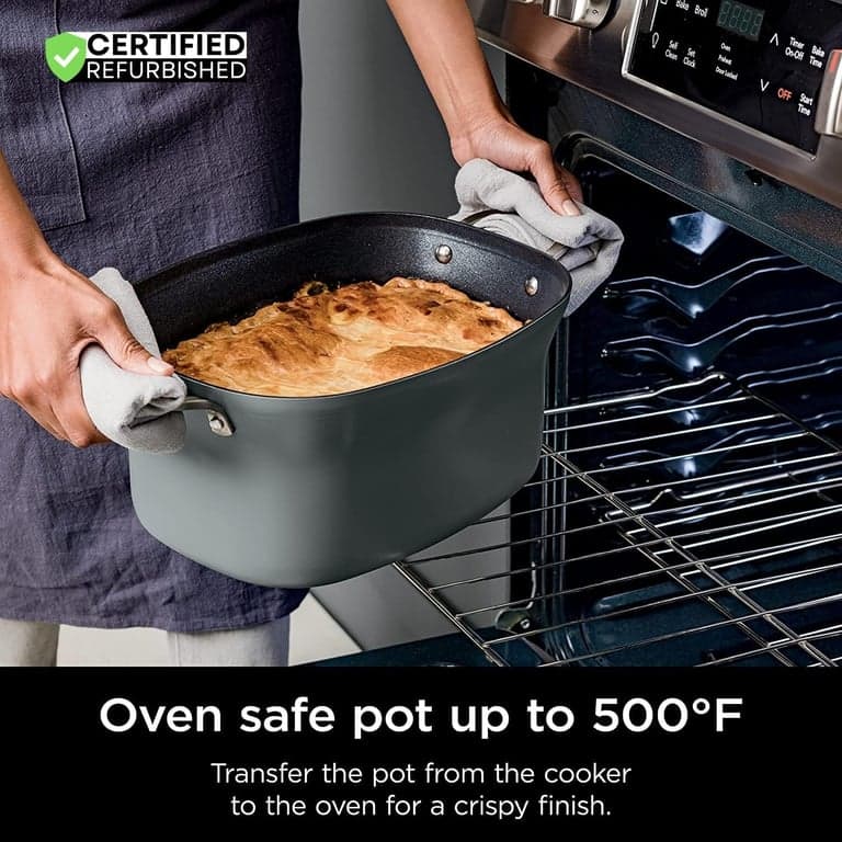 Ninja MC1001 Foodi Possible Slow Cooker PRO Multi-Cooker (Renovado) Paquete con de Protección Mejorada CPS de 3 Años - imagen 4