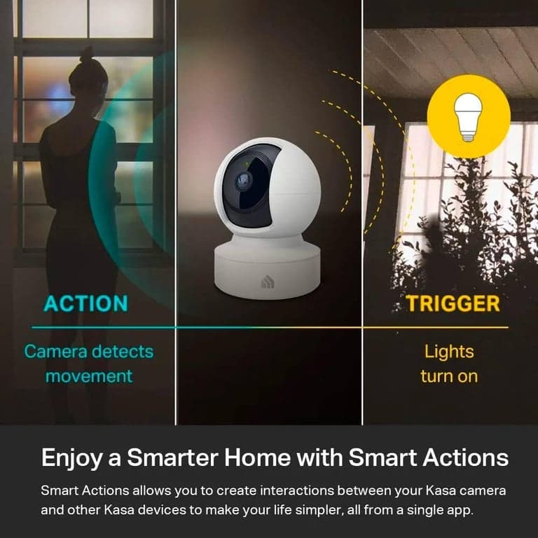 Kasa 1080p Cámara de Seguridad Interior con Giro/Inclinación con Cable, Monitor de Bebé y Mascota, EC70 - imagen 4