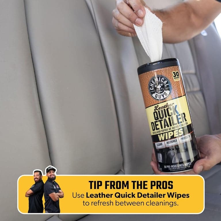 Chemical Guys, Kit de 9 Piezas Limpiador y Acondicionador de Cuero para Interiores de Automóviles - imagen 6