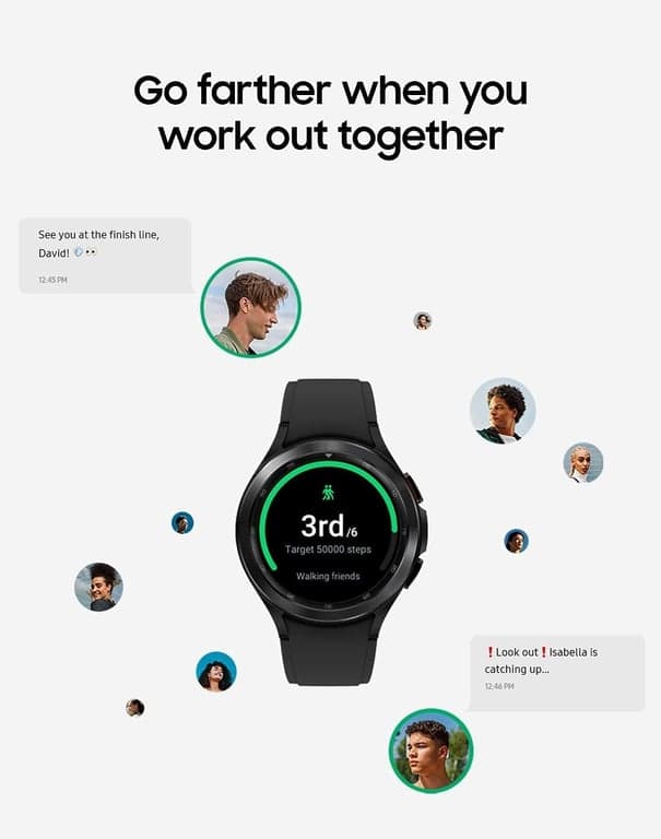 Samsung Electronics Galaxy Watch 4 Classic 46mm Smartwatch con monitor de ECG para salud, fitness, correr, ciclos de sueño, GPS, detección de caídas, Bluetooth, versión de EE. UU., Negro (Renovado) - imagen 4