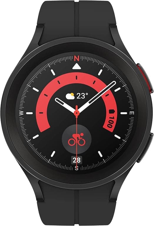SAMSUNG Galaxy Watch 5 Pro 45mm Smartwatch Bluetooth con Rastreador de Cuerpo, Salud, Fitness y Sueño, Negro (Renovado) - imagen 5