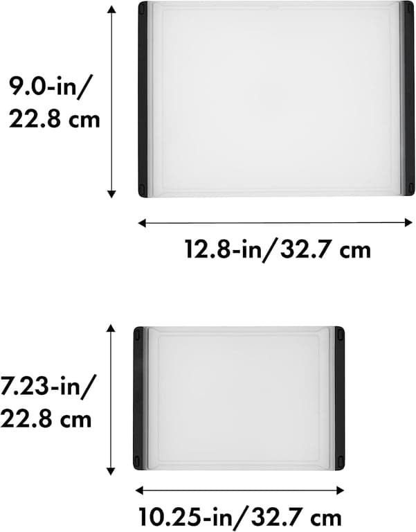 Juego de espátulas de silicona OXO Good Grips de 3 piezas y juego de tablas de cortar de plástico de 2 piezas - imagen 5