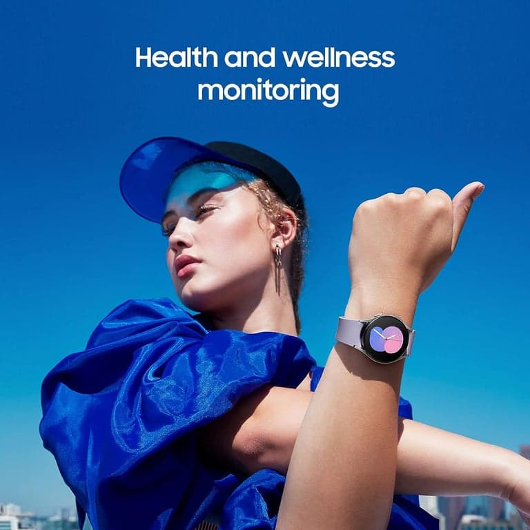 SAMSUNG Galaxy Watch 5 40mm Smartwatch Bluetooth con Rastreador de Cuerpo, Salud, Fitness y Sueño, Batería Mejorada, Cristal de Zafiro, Seguimiento GPS Mejorado, Versión de EE. UU., Gris (Renovado) - imagen 4