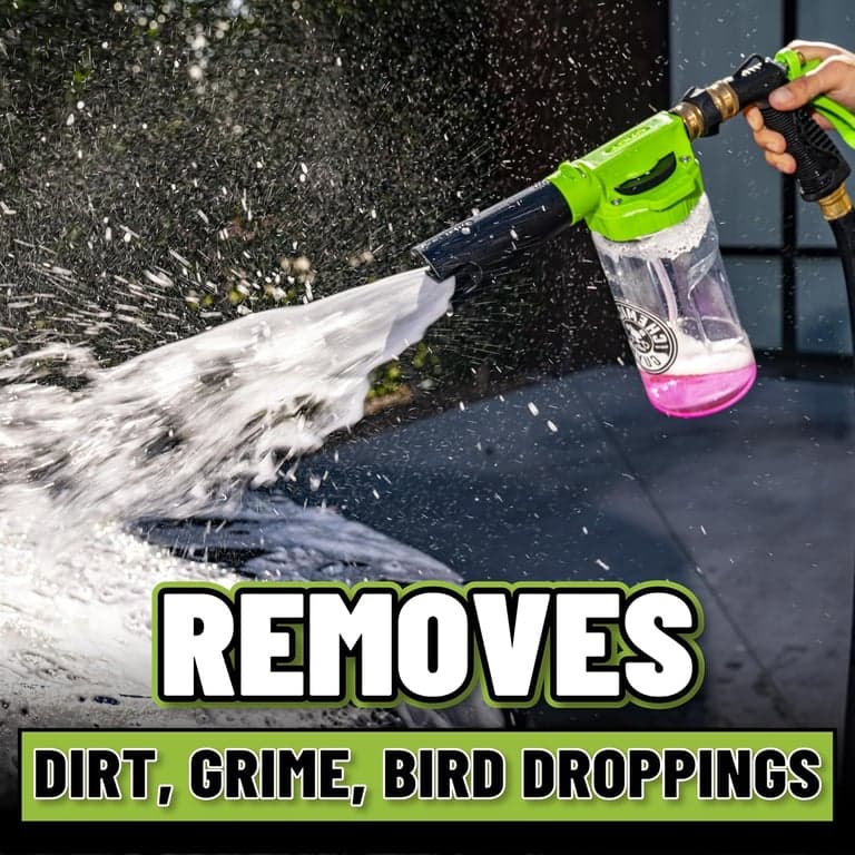 Chemical Guys, TORQ Foam Blaster 6 Cannon, Accesorio para manguera de jardín para automóviles | Rocía espuma espesa directamente de su manguera de jardín, sin lavadora a presión, con un dial de relación de espuma ajustable - vista alternativa