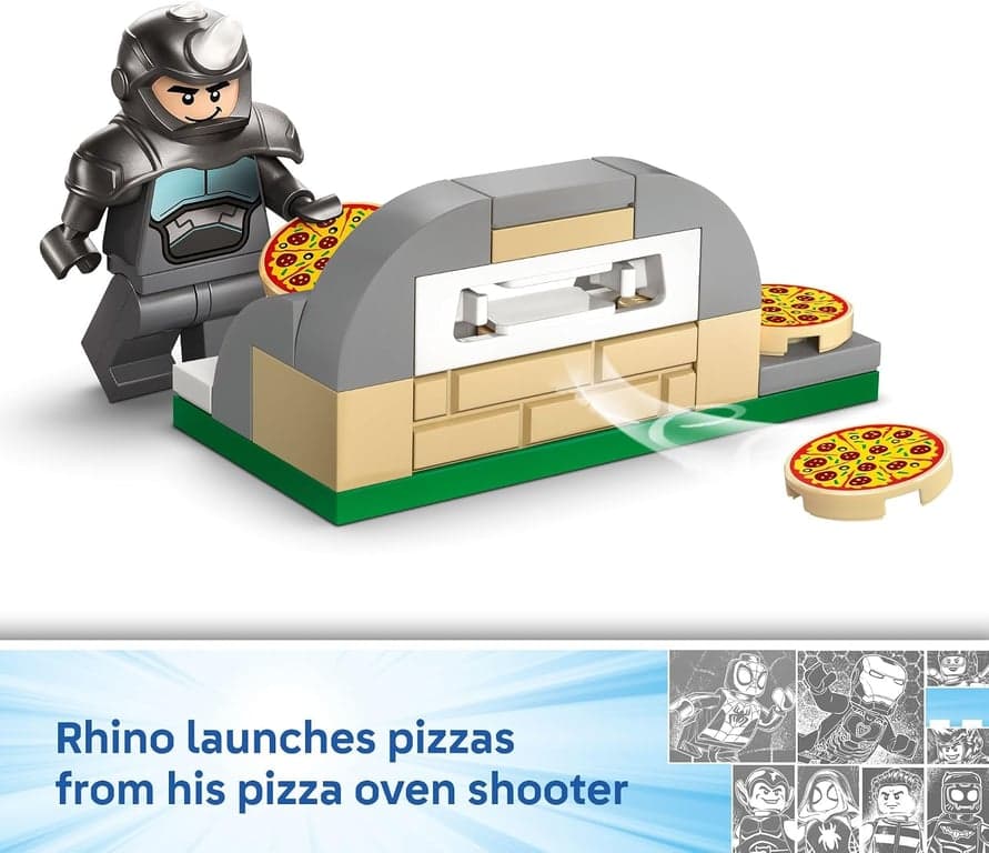 LEGO Marvel Spidey y Sus Asombrosos Amigos en su Motocicleta vs. Rhino Juguete de Construcción para Niños - Set de Juego de Superhéroes para y Niñas en Edad Preescolar, Edades 4+ - Idea de Regalo para Cumpleaños - 11206 - imagen 5