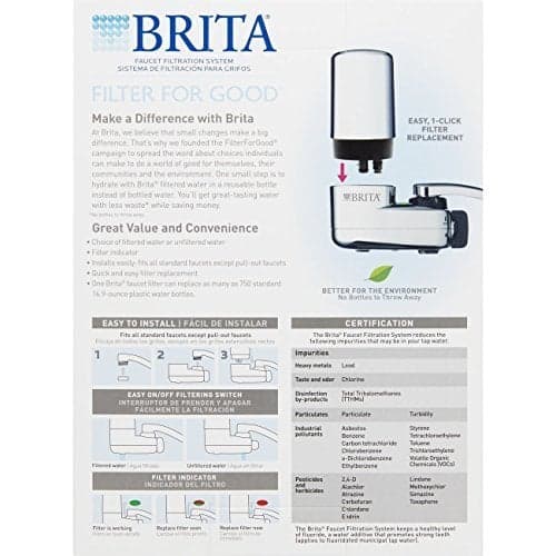 Sistema de filtro de agua para grifo Brita con indicador luminoso, cromo - imagen 2