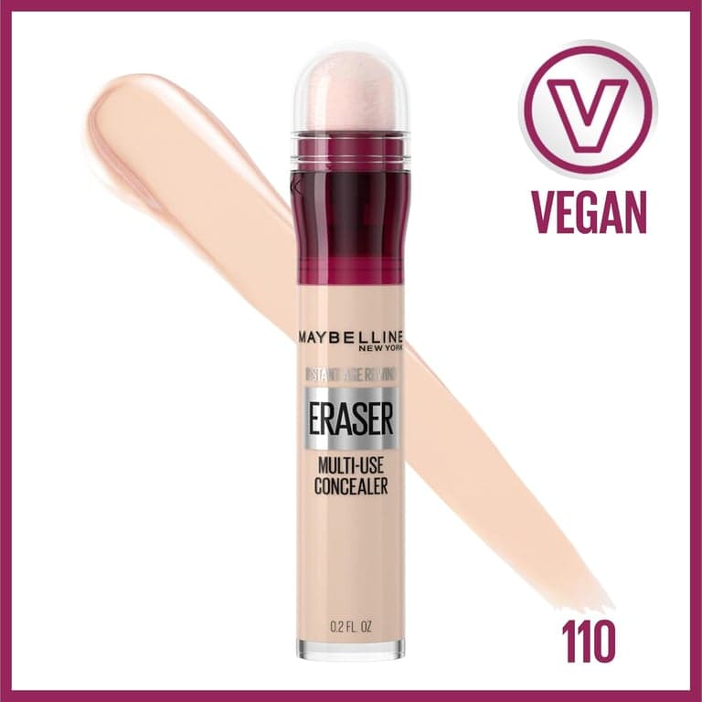 Maybelline Instant Age Rewind Eraser Dark Circles Treatment Multi-Use Concealer, 110, 1 unidad (el empaque puede variar) - vista alternativa