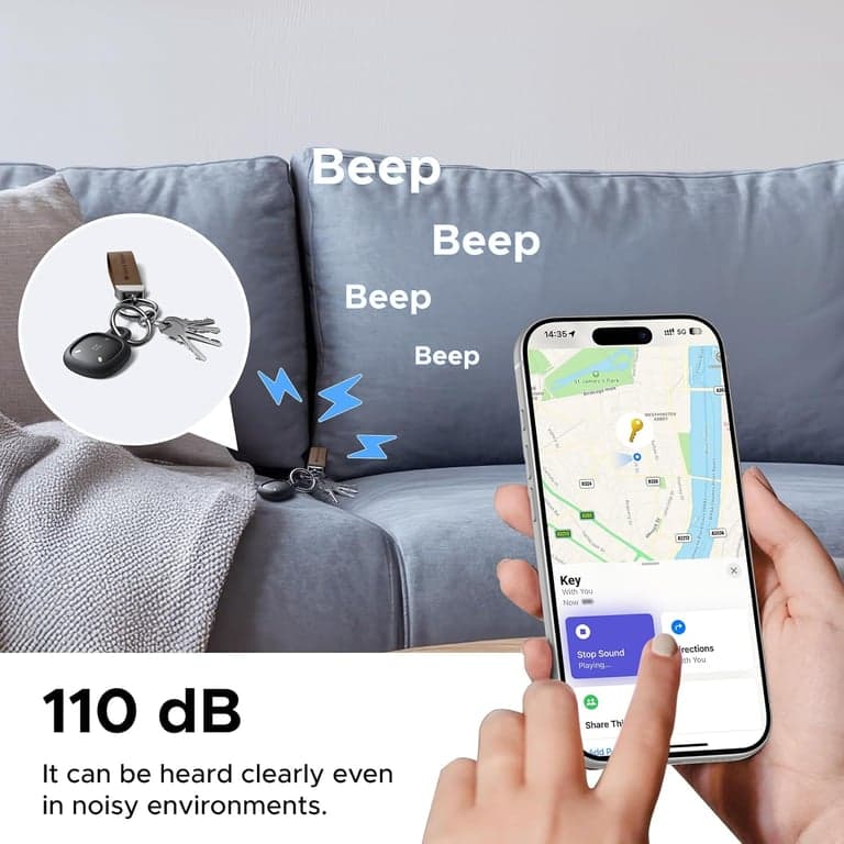 UGREEN FineTrack Mini Duo2 Bluetooth Tracker Tags 4 Pack - imagen 4