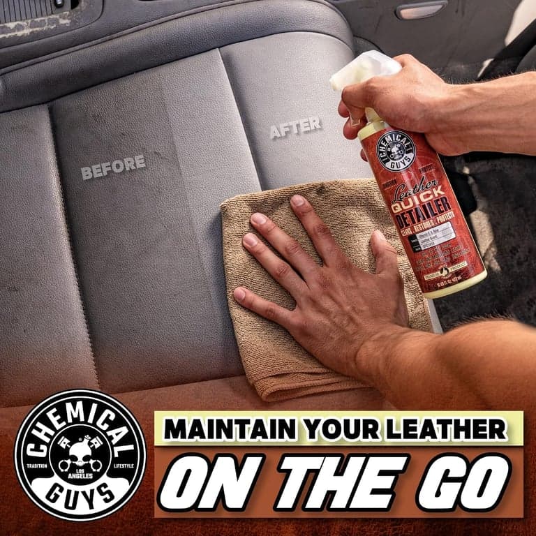 Chemical Guys, Detallador Rápido de Cuero, Limpiador y Acondicionador en Spray, 16 oz - vista alternativa