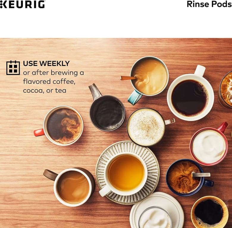 Keurig Kit de mantenimiento para cafetera de 6 meses, incluye solución descalcificadora, cápsulas de enjuague y cartuchos de filtro de agua, funciona con todas las cafeteras de cápsulas K-Cup - imagen 3